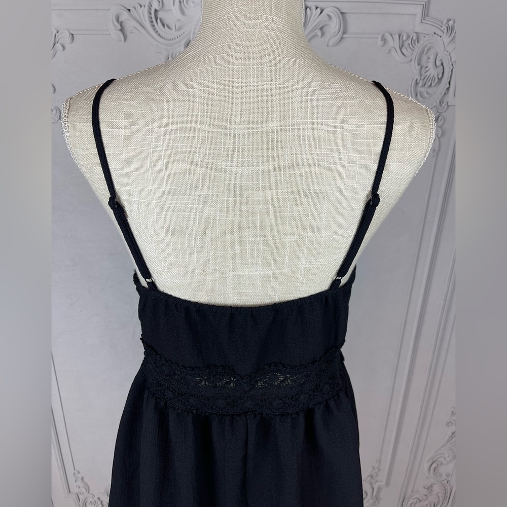 Bohemian Casual Cami V-neckline Flared Hem Summer Beach Dress - Picture 10 of 11